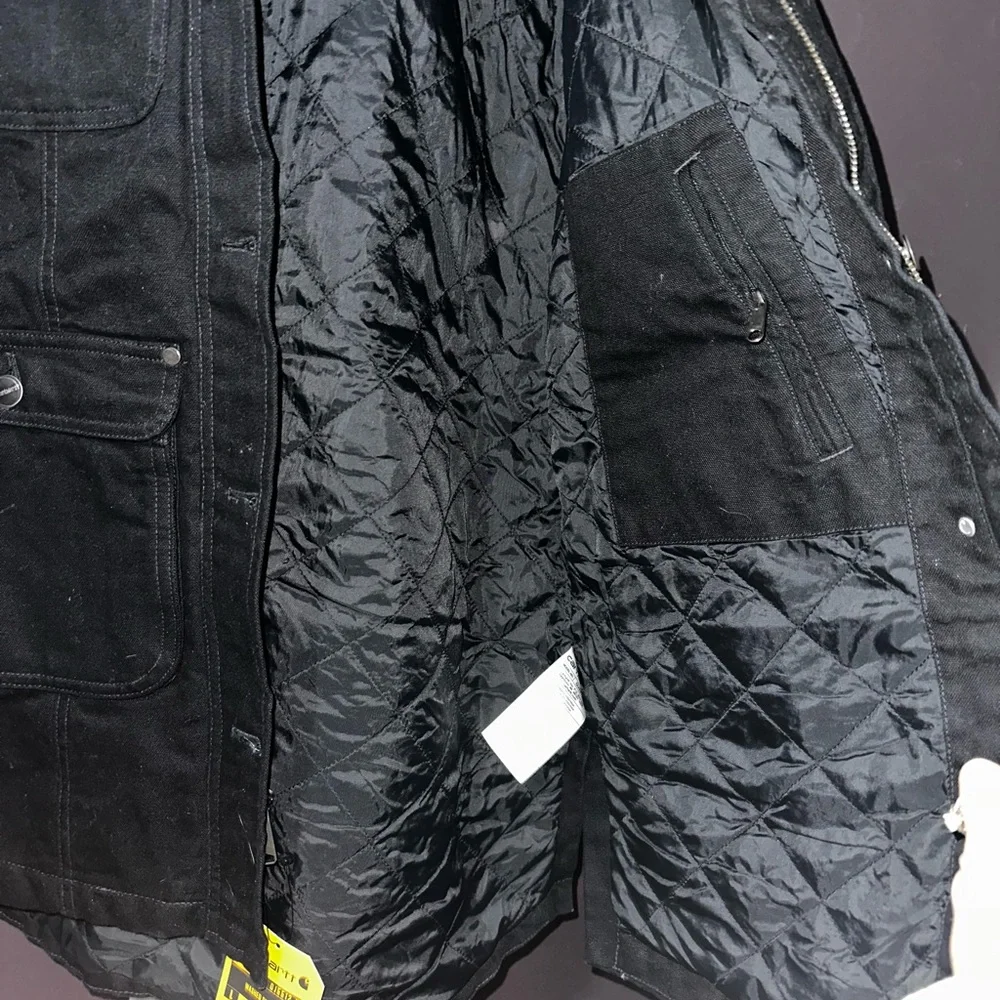 Carhartt Black Heavy Quilted Insulated Duck Jacket - Picture 7 of 10